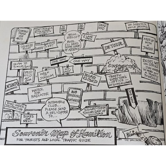 Vintage Blaine Political Satire Cartoon Book, Hamilton Spectator Satire - Picture 5 of 8